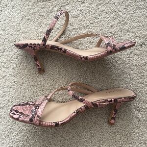 Aldo Kaeidia Leather Strappy Kitten Heels